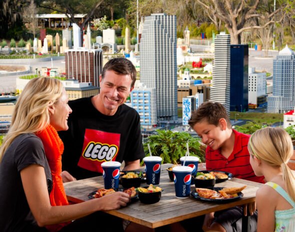 PizzaPasta-overlook-of-miniland WINTER HAVEN, FL â?? LEGOLAND Florida provides interactive entertainment for families with children ages 2-12 . (PHOTO/LEGOLAND Florida, Merlin Entertainments Group, Chip Litherland).